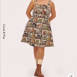 Cider Cat Lover Dress Plus Size 1X